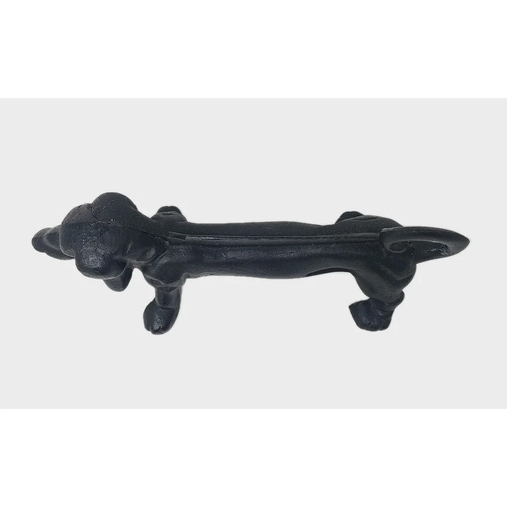 Vintage Cast Iron Dachshund Dog Boot Shoe Scraper Door Stop  U141